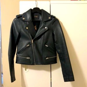 Brand new maje leather jacket